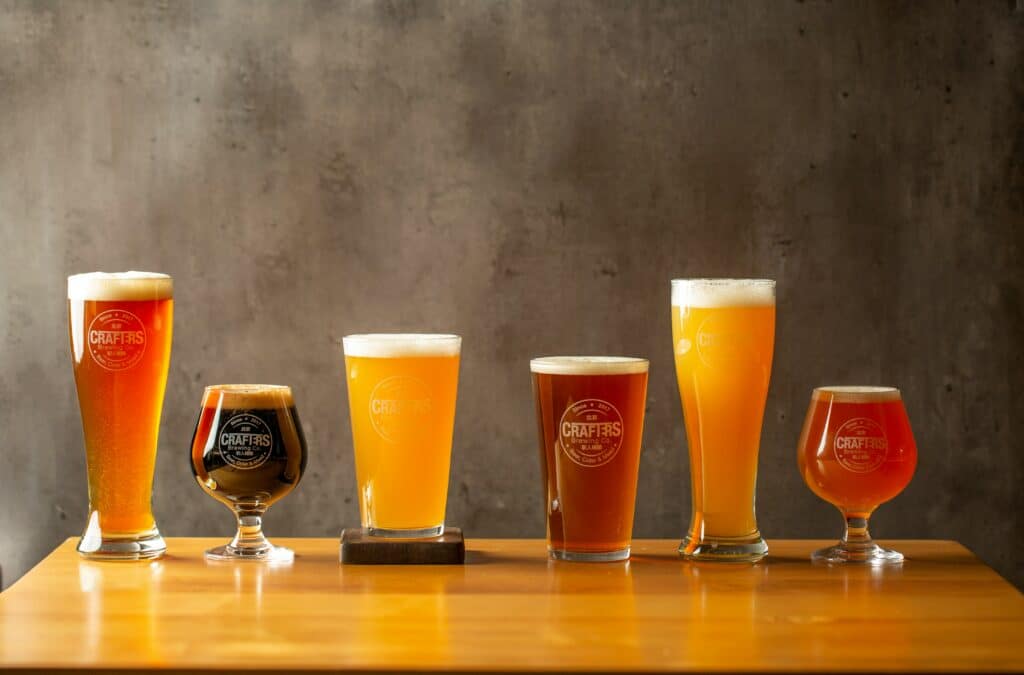 Why Does Beer Have Foam? A lineup of different beers 