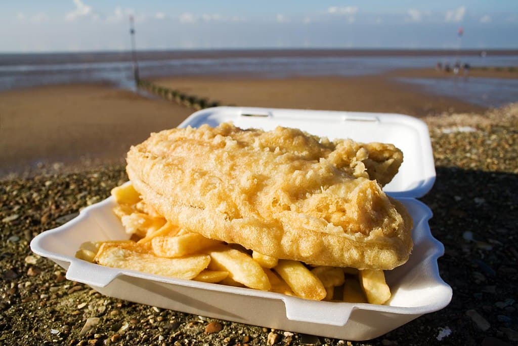 What beer is best with English fish and chips?